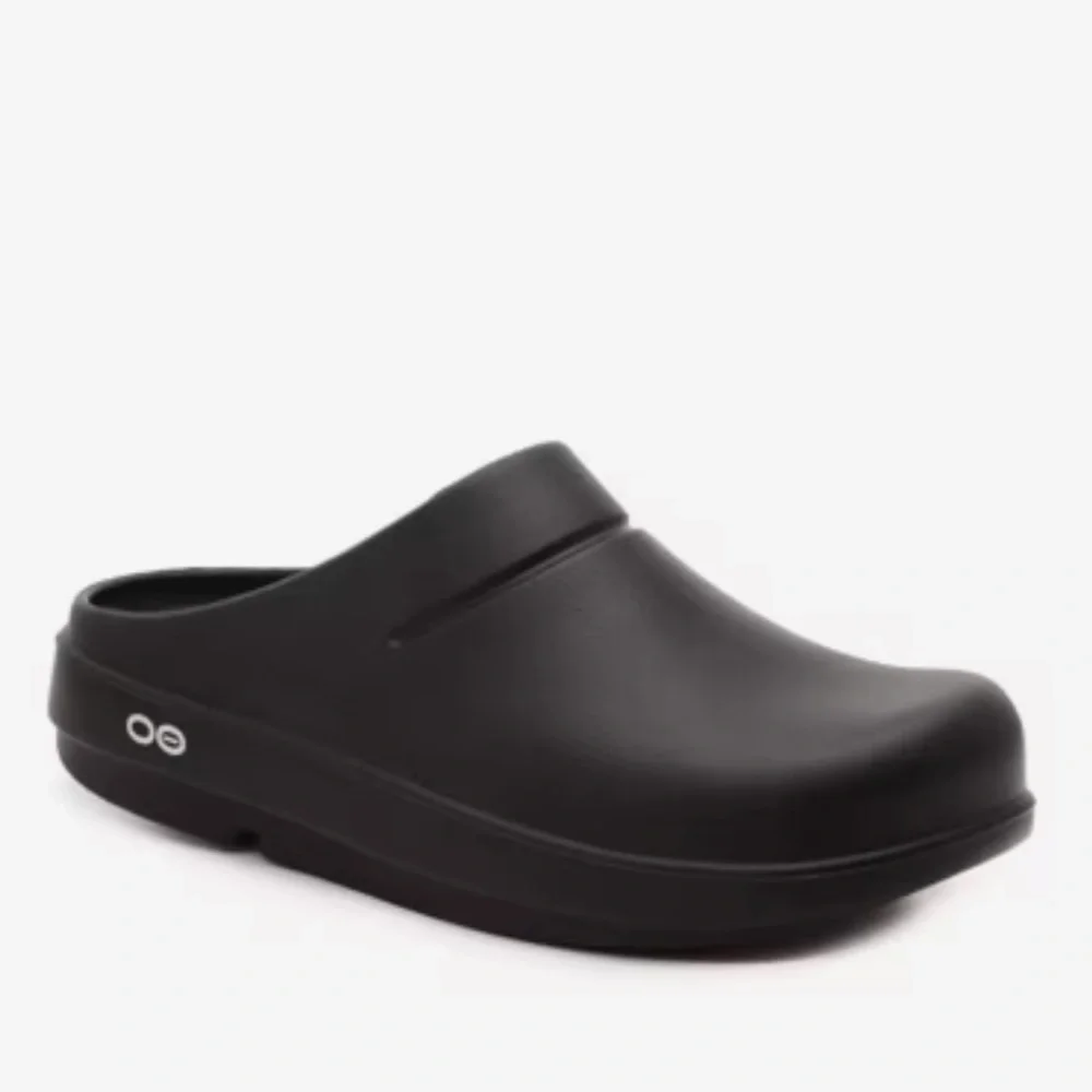 OOFOS Black Clogs - Picture 1 of 10